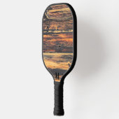Rustieke houten plank Modern Monogram Pickleball Paddle (Links)