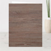 Rustieke Houten plank Mr en Mrs Christmas Kaart (Achterkant)