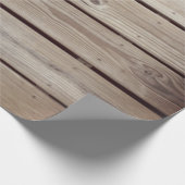 Rustieke Houten Planken Cadeaupapier (Hoek)