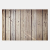Rustieke Houten Planken Inpakpapier Vel (Voorkant 3)