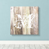 Rustieke houten planken met monogram canvas afdruk (Insitu (Houten vloer))
