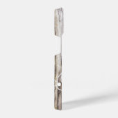 Rustieke houten planken met Shabby Chic Monogram iPhone Hoesje (Rechterkant)