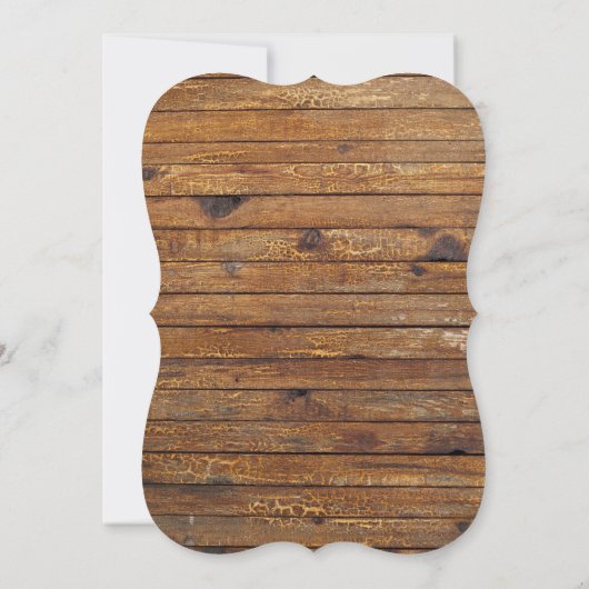 Rustieke houten pompoen baby jongen shower uitnodi kaart (Achterkant)