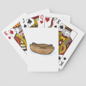 Rustieke Houten Roeiboot op Water Pokerkaarten (Achterkant)