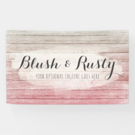 Rustieke houten roze ombre shabby cottage chic spandoek