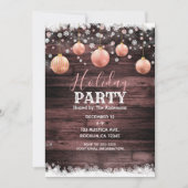 Rustieke Houten Roze Rozen Gouden Sieraden Vakanti Kaart (Voorkant)