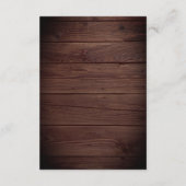 Rustieke houten Schattigee koffiemokken receptie Informatiekaartje (Achterkant)