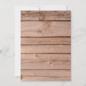 Rustieke Houten Schoorsteen Housewarming Uitnodigi Kaart (Achterkant)