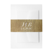 Rustieke houten schuur bruiloft buik banden uitnodigingen wikkel (Voorkant Voorbeeld)