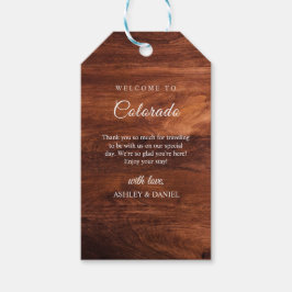 Rustieke Houten Schuur Graan Huwelijk Cadeaulabel