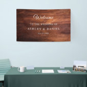 Rustieke Houten Schuur Graan Huwelijk Spandoek (Beurs)