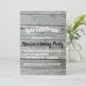 Rustieke houten schuur laat vieren Housewarming Kaart (Staand voorkant)