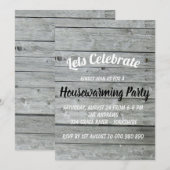 Rustieke houten schuur laat vieren Housewarming Kaart (Voorkant / Achterkant)