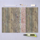 Rustieke houten schuur panelen tissuepapier (Craft)