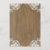 Rustieke Houten Schuur String Lichten Trouwinforma Informatiekaartje (Achterkant)