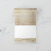 Rustieke Houten Script Bloei Dank Je Bedankkaart (Binnen)