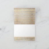 Rustieke houten script Thank You Bedankkaart (Binnen)