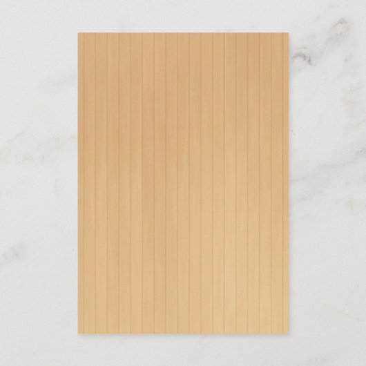 Rustieke houten Sinaasappel Bloemen Vlinder Veilig Informatiekaartje (Achterkant)