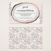 Rustieke houten slice accommodaties invoegen Kaart (Voorkant /achterkant)