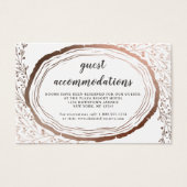 Rustieke houten slice accommodaties invoegen Kaart (Voorkant)