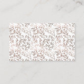 Rustieke Houten Slice Koper Folie Douche Gift Regi Informatiekaartje (Achterkant)