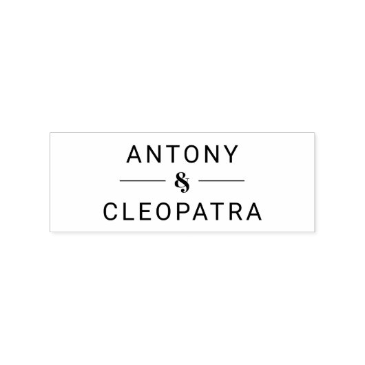 Rustieke houten stempel met bijnamen voor het gebr (Gestempeld)