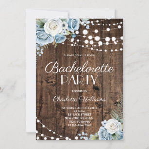 Rustieke Houten Stof Bloemige Stofblauw vrijgezell Kaart