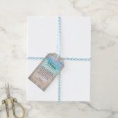 Rustieke Houten Strand Kust Bruiloft Welkom Cadeaulabel (Met Touw)