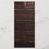 Rustieke Houten Strijklichten Blauw Bloemen Bruilo Menu (Achterkant)