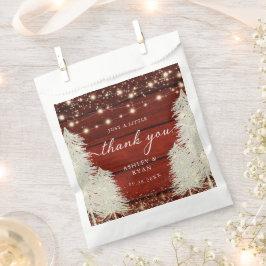 Rustieke Houten Strijklichten Bomen Bruiloft Dank Bedankzakje