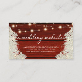 Rustieke Houten Strijklichten Bomen Bruiloft Websi Informatiekaartje