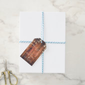Rustieke Houten Strijklichten | Dank u Cadeaulabel (Met Touw)