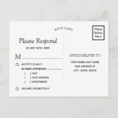 Rustieke Houten Strijklichten en Kant | RSVP-maalt Uitnodiging Briefkaart (Achterkant)