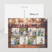 Rustieke Houten Strijklichten Foto Vakantie Briefkaart (Voorkant / Achterkant)