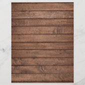 Rustieke Houten Strijklichten Huwelijksprogramma T (Achterkant)