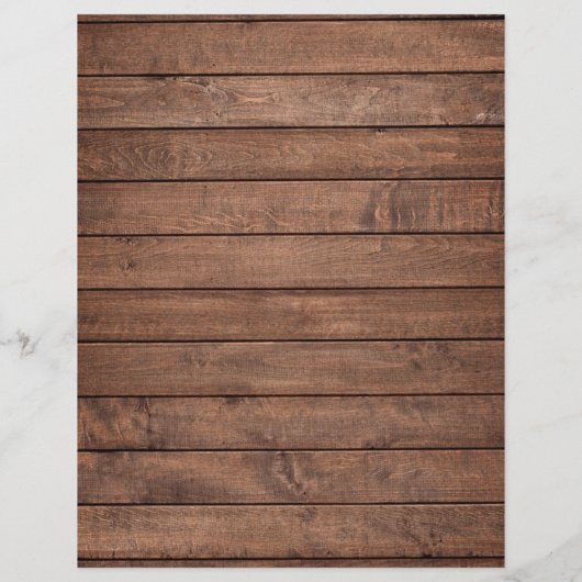 Rustieke Houten Strijklichten Huwelijksprogramma T (Achterkant)