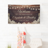 Rustieke Houten Strijklichten Kruiken Ivoor Kant B Spandoek (Insitu)