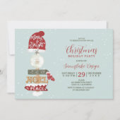 Rustieke houten teken zakelijke Kerstmis Kaart (Voorkant)