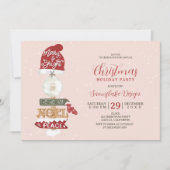 Rustieke houten teken zakelijke Kerstmis Kaart (Voorkant)