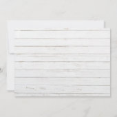 Rustieke houten Texas trouwuitnodiging 2 Kaart (Achterkant)