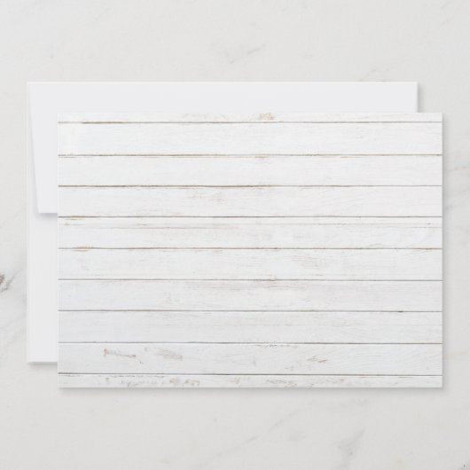 Rustieke houten Texas trouwuitnodiging 2 Kaart (Achterkant)