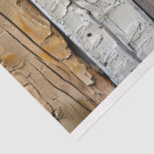 Rustieke Houten Textuur Bruin Grijs en Wit Decoupa Tissuepapier (Detail)