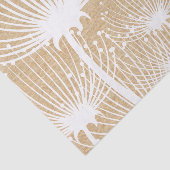 Rustieke houten textuur en wit paardenbloem patroo tissuepapier (Detail)