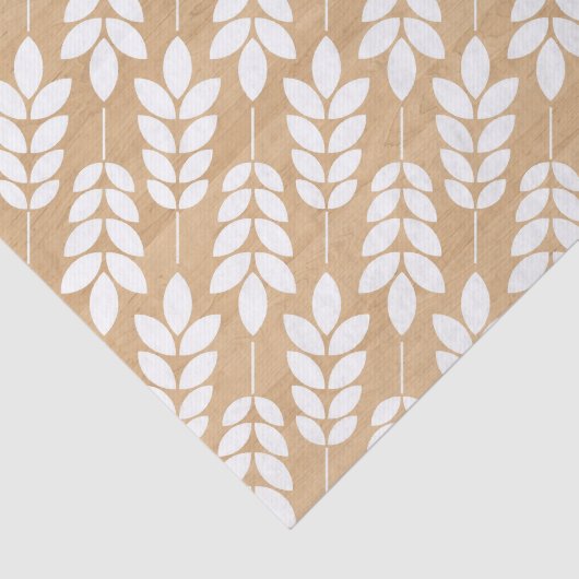 Rustieke houten textuur met witte bladeren tissuepapier (Detail)