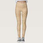 Rustieke Houten Textuur Met Witte Polka Dots Patro Leggings<br><div class="desc">Stijlvolle,  rustieke,  boho-geïnspireerde leggings met witte stippen patroon met houten textuur achtergrond. Andere patronen met dezelfde houten achtergrond zijn beschikbaar.</div>