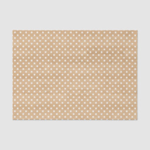 Rustieke Houten Textuur Met Witte Polka Dots Patro Tissuepapier