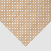 Rustieke Houten Textuur Met Witte Polka Dots Patro Tissuepapier (Detail)