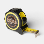 Rustieke Houten Tone Aannemer Logo Tape Maatregel Rolmaat (Hoek)