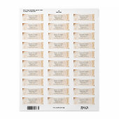 Rustieke houten trouwring boom bast structuur op m etiket (Full Sheet)