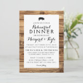 Rustieke Houten Uitnodiging (Staand voorkant)